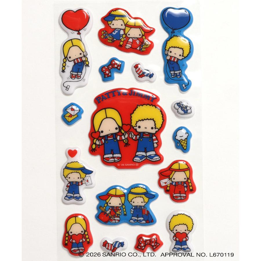 sanrio（サンリオ） シール レトロ キャラクターズ ぷっくりシール