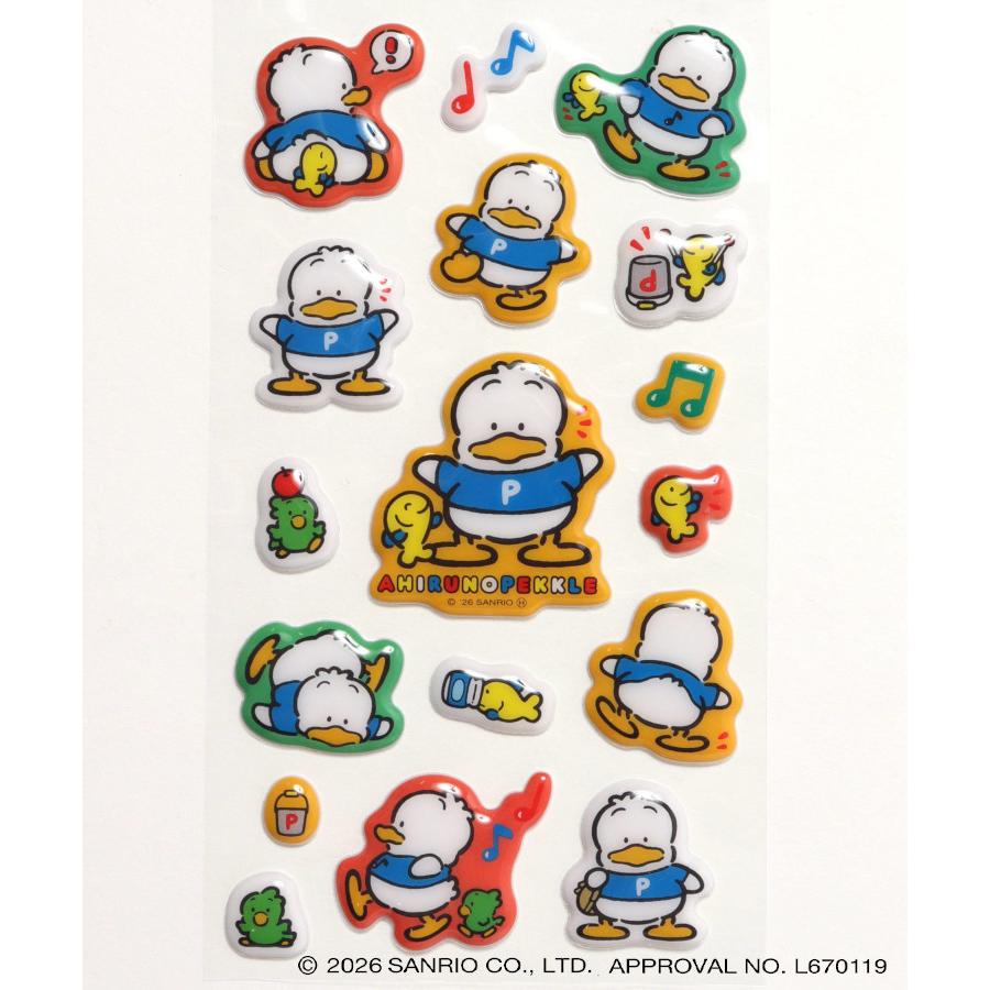 sanrio（サンリオ） シール レトロ キャラクターズ ぷっくりシール