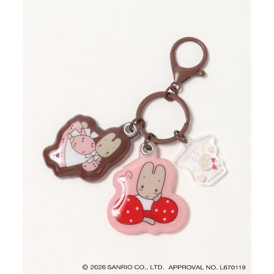 sanrio（サンリオ） レトロ 3連キーホルダー アクリルチャーム PVC