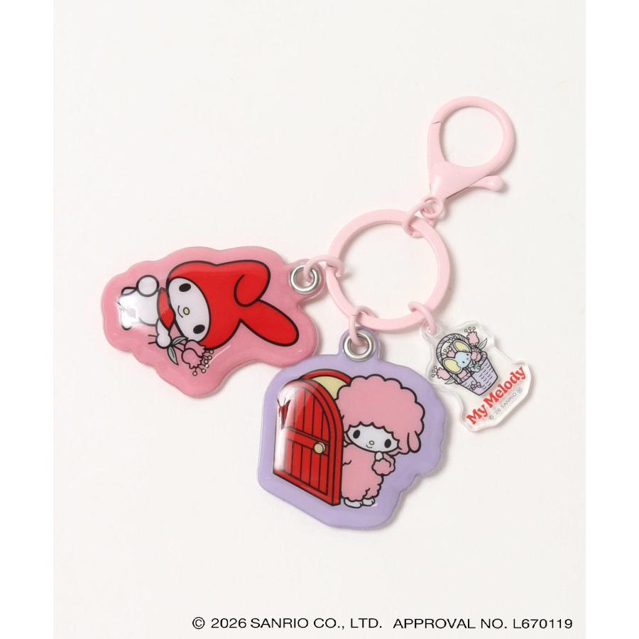 sanrio（サンリオ） レトロ 3連キーホルダー アクリルチャーム PVC