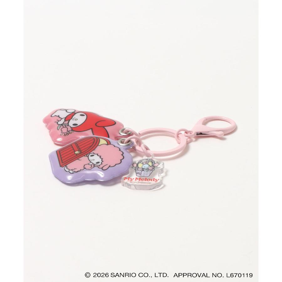 sanrio（サンリオ） レトロ 3連キーホルダー アクリルチャーム PVC