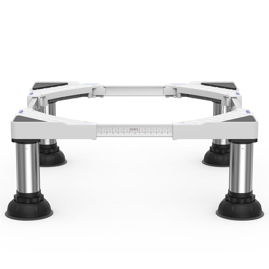 洗濯機 置き台 かさ上げ台 ステインレス製 防振パッド付き 耐荷重約500kg 伸縮式 増大増高 幅奥行44.5〜70cm 17〜22CM高度調節 昇降可能置き台 |  | 20