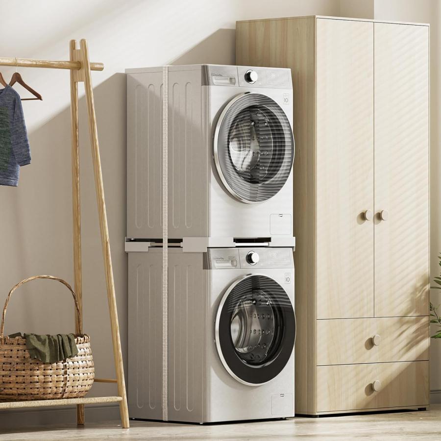 洗濯機 置き台 かさ上げ台 スタッキングキット 防振 伸縮式 45~65cm