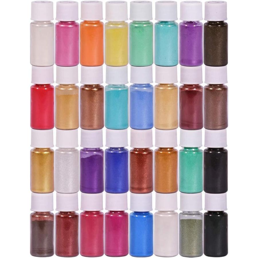 Biutee ネイルパウダー ネイル＆レジン用 32色セット マルチカラー