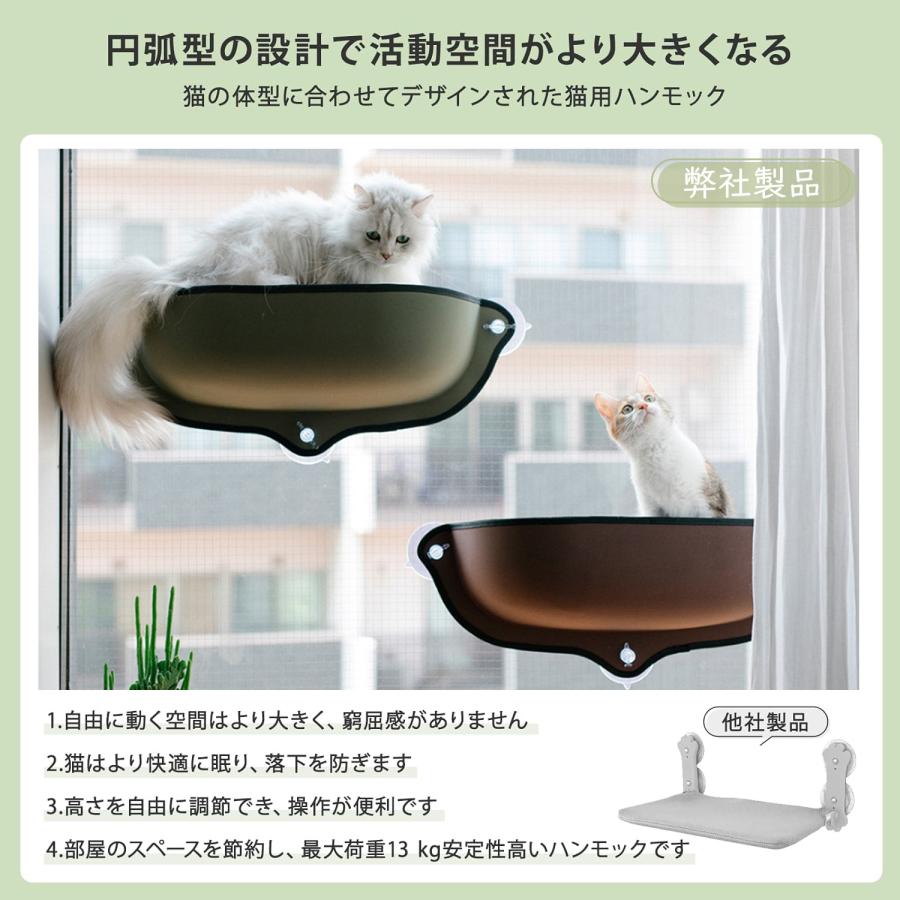 猫 ハンモック 窓 ベッド ねこ 吸盤 猫窓ベッド 組み立て簡単 ペット