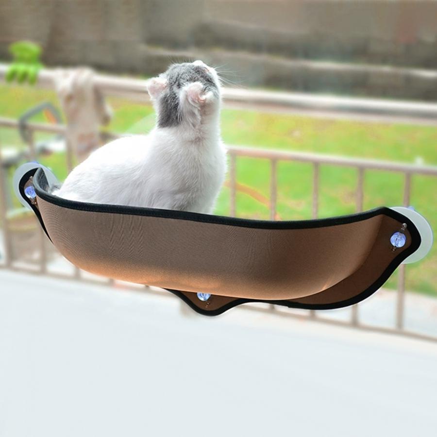 猫用ハンモック型ベッド ウィッカー製 猫 ハンモック 窓 ベッド ねこ 吸盤 猫窓ベッド 組み立て簡単 ペット