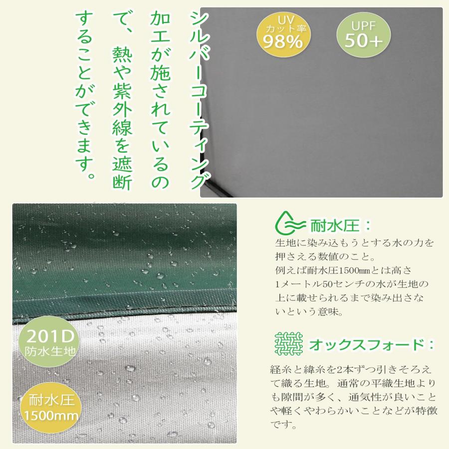 みずれ タープテント 3M ワンタッチタープテント サイドシート付 UV