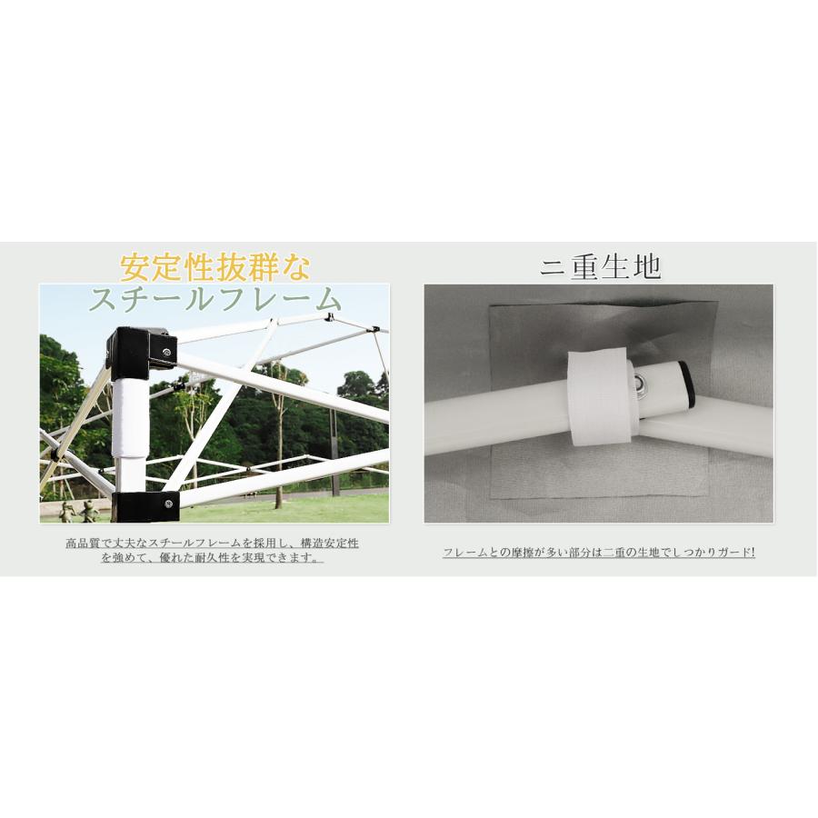 タープテント 3x3M 高さ3段階調節 サンシェード UV加工 日よけ 遮熱 撥