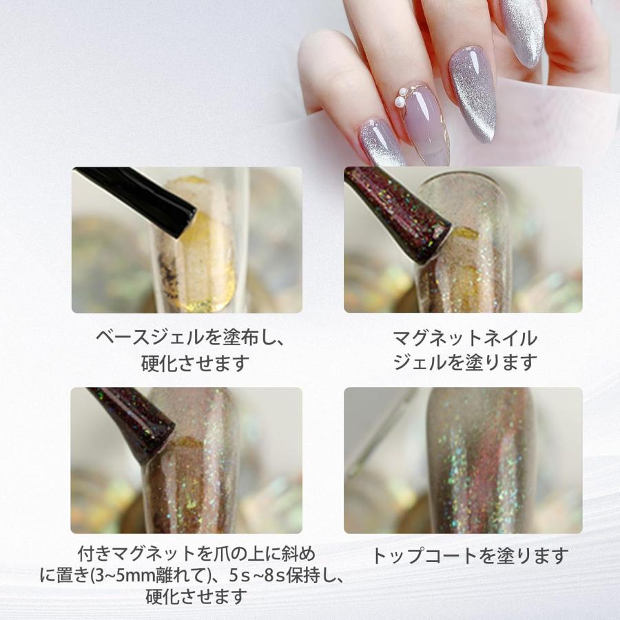 マグネットジェル ジェルネイルセット 2個セット マグネット カラー