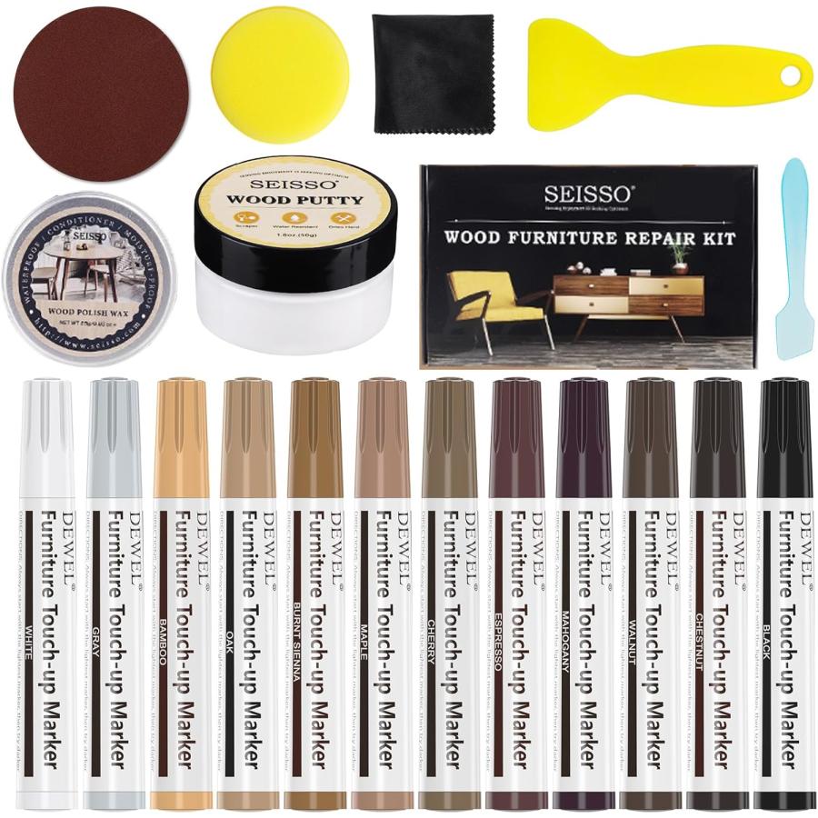 SEISSO 木製品補修 キズかくし ひび割れ補修 フローリング補修 12色