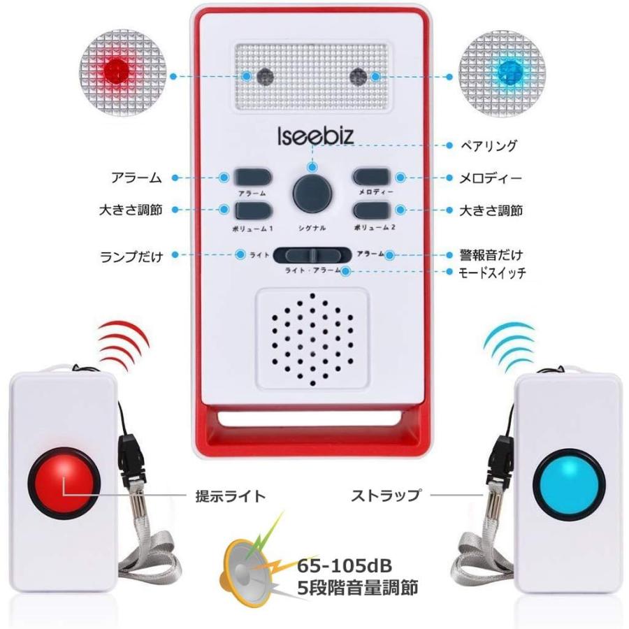 ワイヤレスチャイム インターホン ブザー 玄関 チャイム