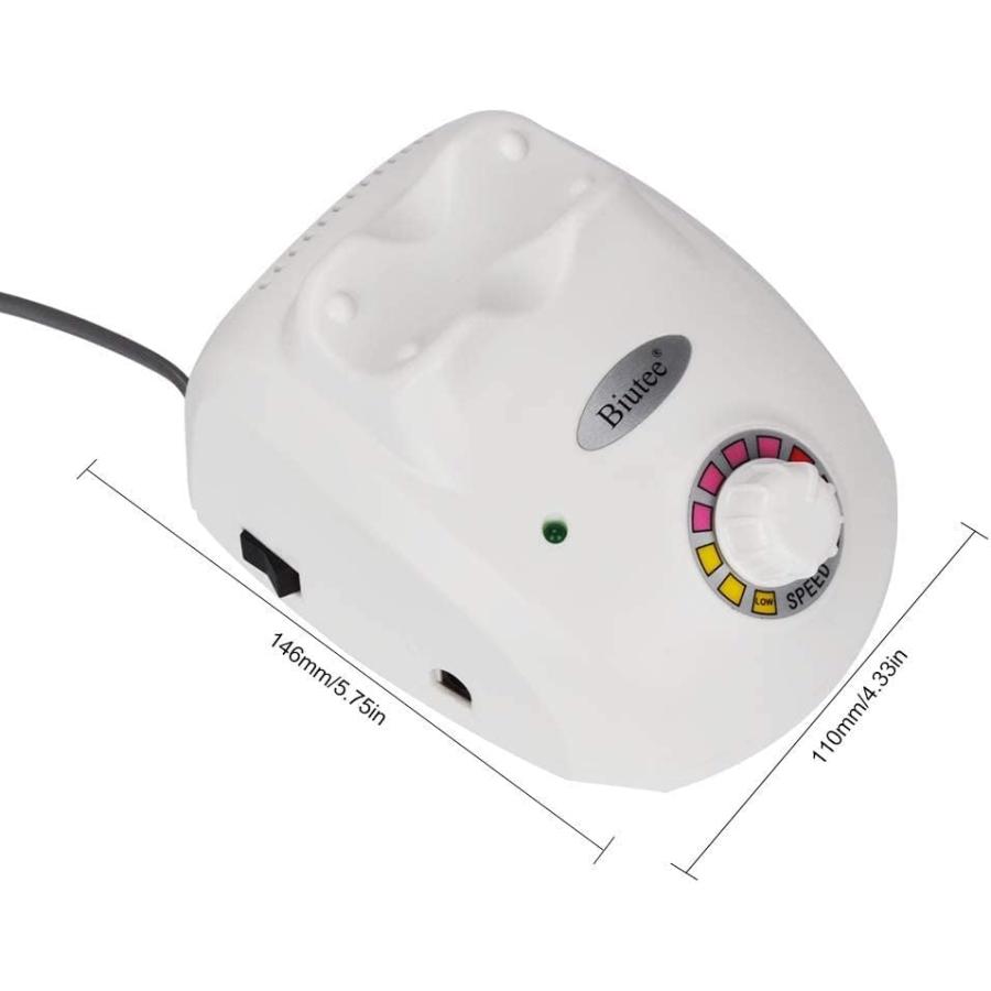 ネイルマシン 電動ネイルマシン ネイルマシーン ネイルケア 30000RPM高速回転 110V ハードジェルネイルがオフでき 多種フットペダル付き スピード調節可能 家庭の画像