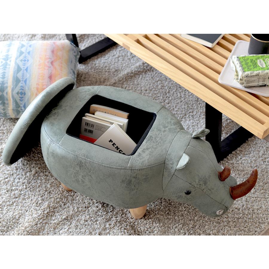 22日限定10倍P付] アニマルスツール スツール 収納 動物 動物