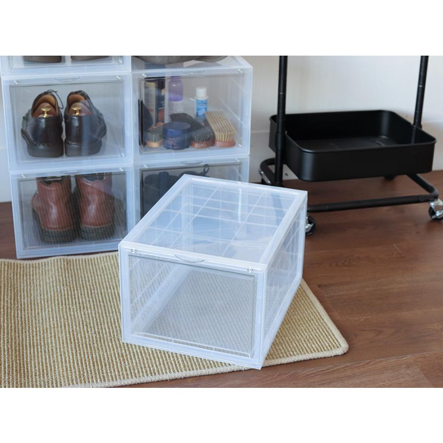 シューズボックス クリア 12個セット たっぷり収納 収納ボックス 透明