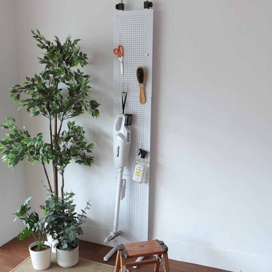 突っ張り棚 有孔ボード 幅80cm 突っ張り つっぱり ラック 棚