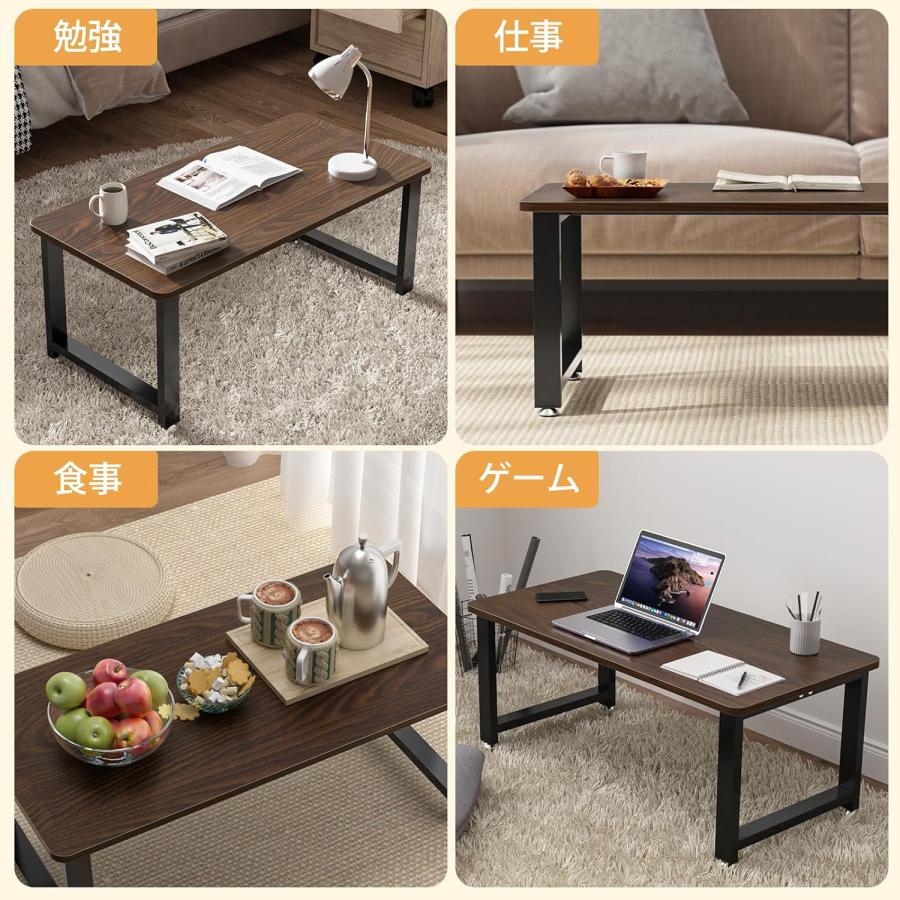 ローテーブル 幅80 奥行40 高33cm 3色 センターテーブル 机 コーヒー