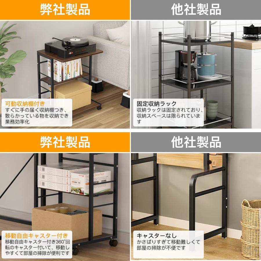 プリンタ台 プリンタラック 幅50cm 奥行40cm 高さ63cm 総耐荷重60kg