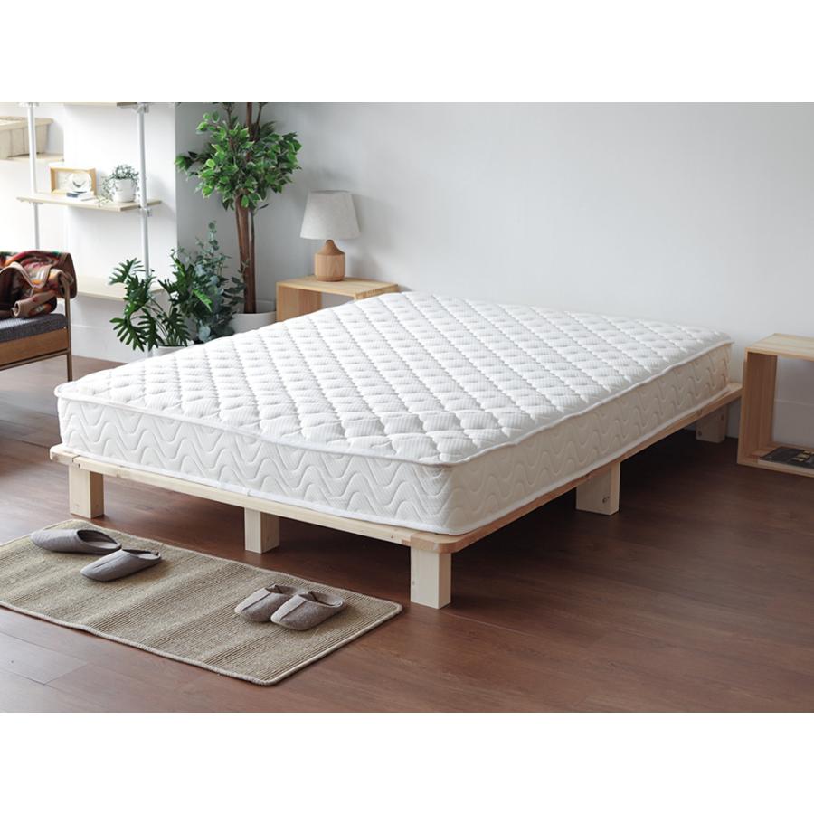 ベッドフレーム マットレス付き ダブル マットレス セット ベッド