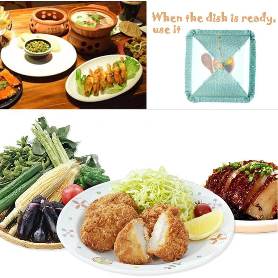 DEWEL 食卓カバー フードカバー 折り畳み式 洗える キッチンパラソル
