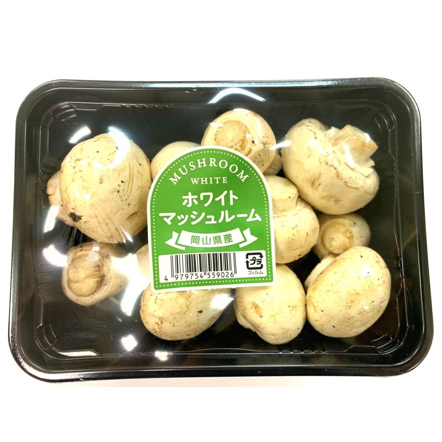 朝市場直行】茨城県ほか ホワイトマッシュルーム PC 約100g【冷蔵