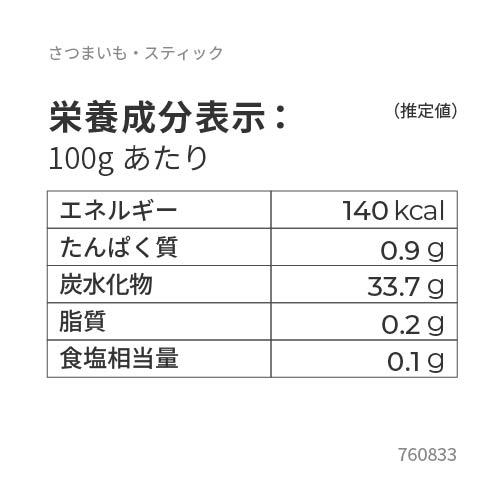 ベジーマリア　業務用　ベトナム産　さつまいも・スティック　500g　x20個（ケース）【冷凍】_4