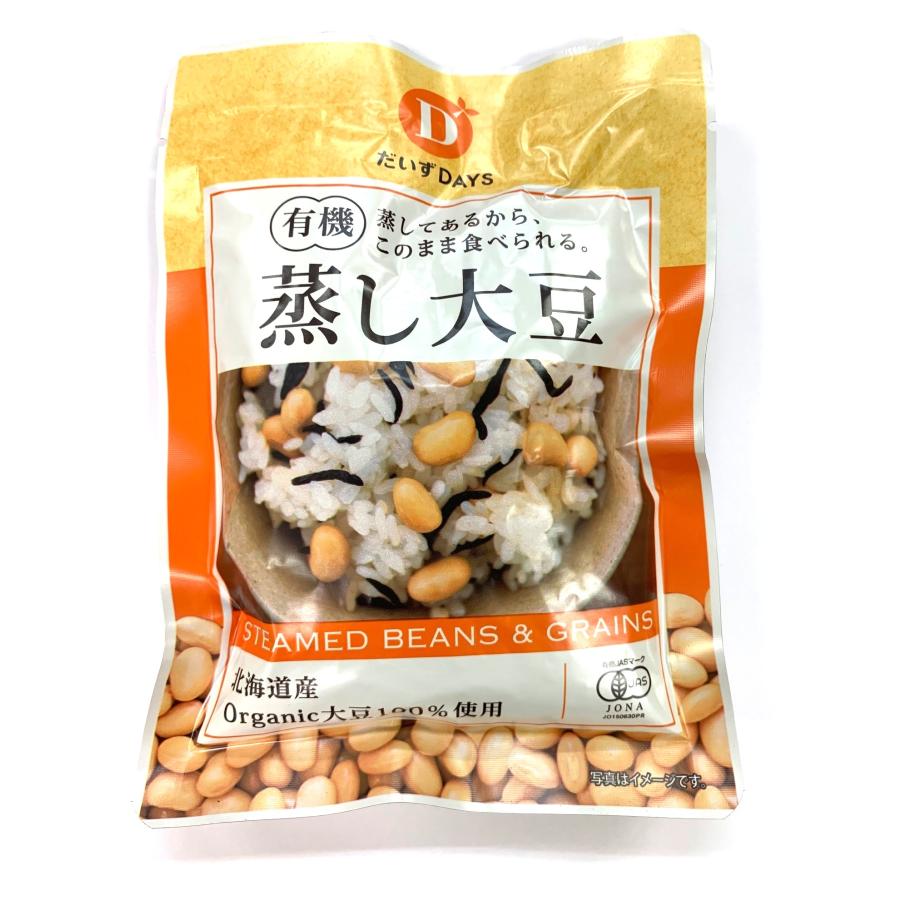 ムソー だいずデイズ 有機蒸し大豆 100g x10個（ケース） ビーライフ