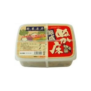 送料無料　ムソー　マルアイ　麹屋甚平・熟成ぬか床（容器入）1.2kg　x4個セット　爆買