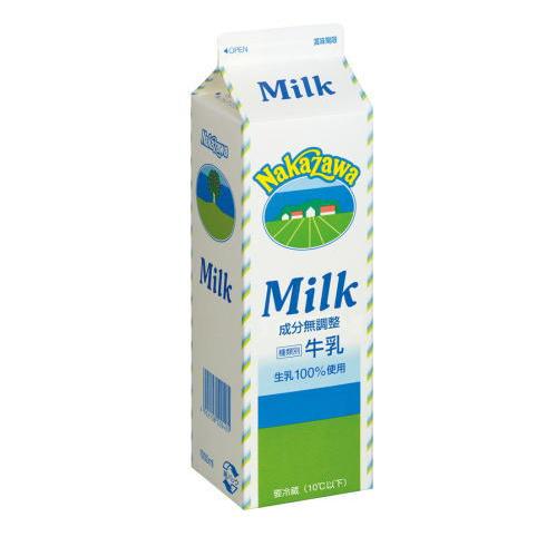 中沢乳業 Milk(ミルク)成分無調整【冷蔵】 製菓 製パン 手作り 中沢乳業 Milk(ミルク)成分無調整【冷蔵】 製菓 製パン 手作り