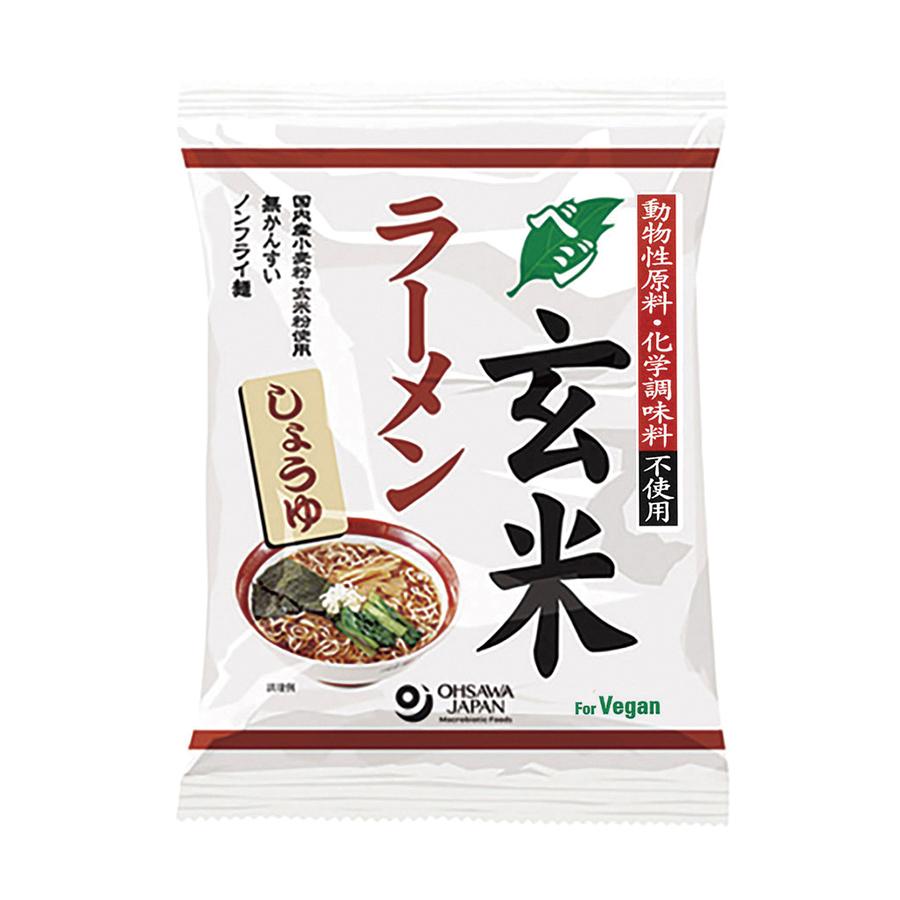 オーサワのベジ玄米ラーメン（しょうゆ）112g(うち麺80g)｜blife