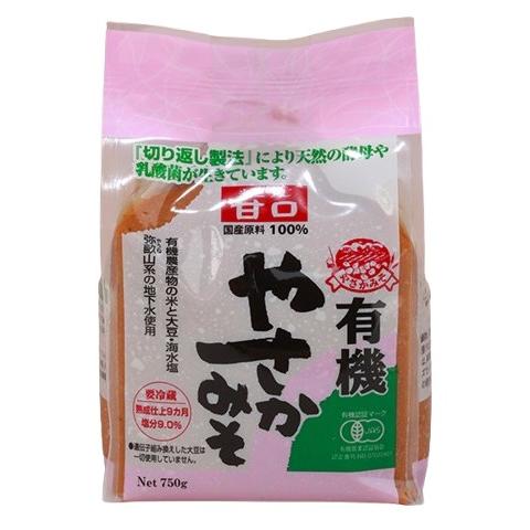 やさか共同農場 有機やさか 甘口味噌 750g x2個セット【冷蔵】 : ビー