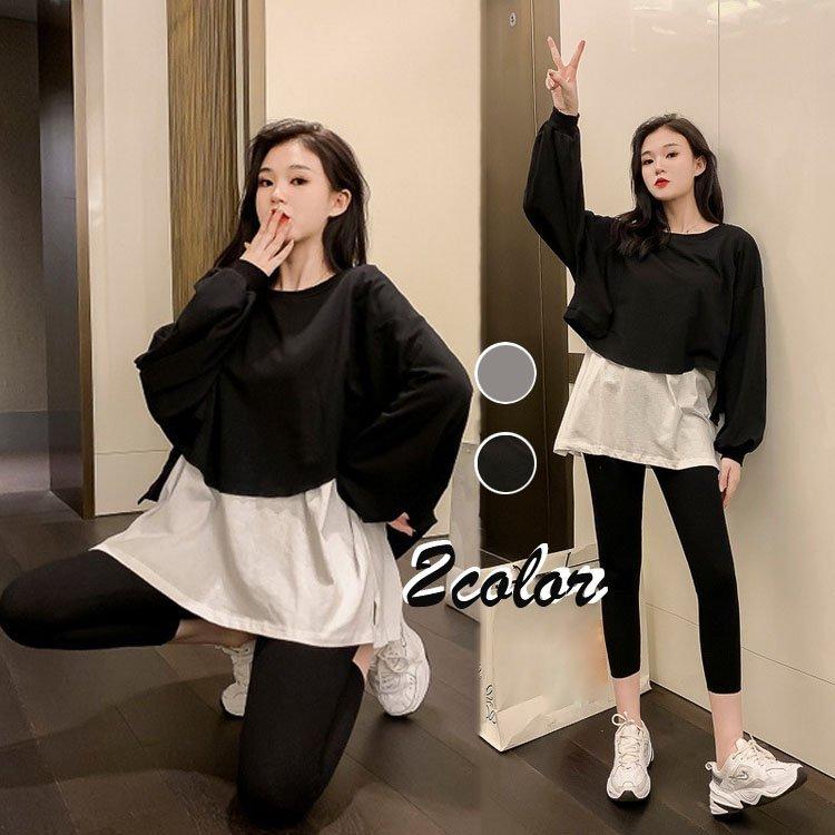 ジャージセットアップ レディース 40代 春秋 長袖スウェット レギンス 上下セット 薄手 スポーツウェア 大きいサイズ カジュアル ルームウェア 韓国風 オシャレ Bqklua2boy レディースファッション Www Seruun Mn