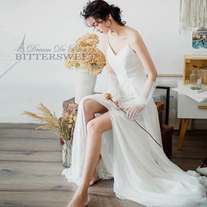 ワンピース ウェディングドレス ウエディングドレス ドレス キャミソール スリット トレーントレーン レディースドレス スレンダーライン S Xl Wd173 Wd173 Blingbling 通販 Yahoo ショッピング