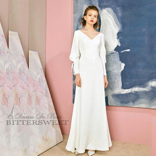 ウェディングドレス オーダーメイドも可能 パーティードレス スレンダーライン ファスナータイプ ホワイト Xs Xl Wd303 Wd303 Blingbling 通販 Yahoo ショッピング