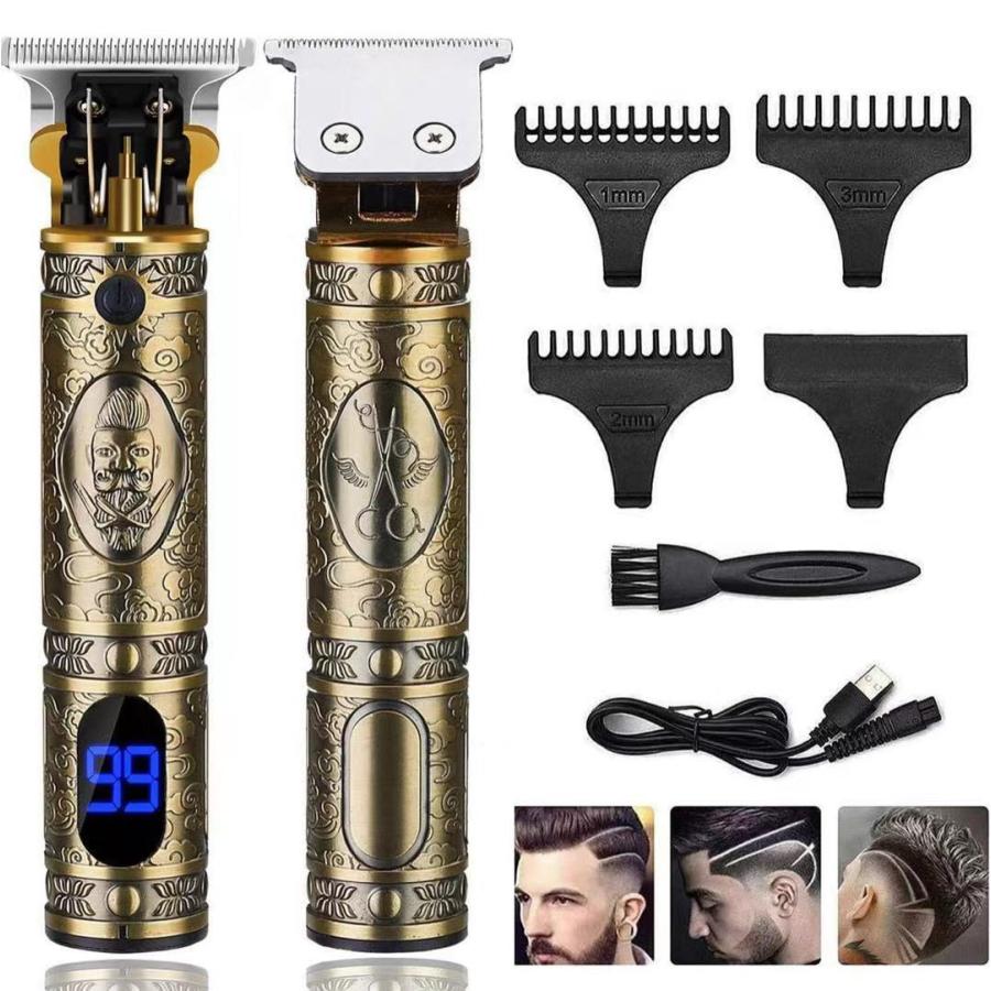 バリカン 散髪 電動 ヘアーカッター コードレス Usb充電式 ヘアトリマー メンズ 精密彫刻 業務用 男性用 カミソリ 家庭 お買い得品 子供 散髪用