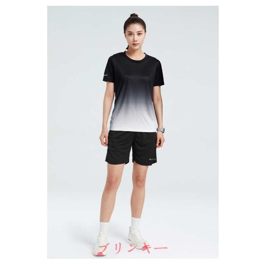 接触冷感 ジャージ 上下セット レディース 半袖Tシャツ ショートパンツ