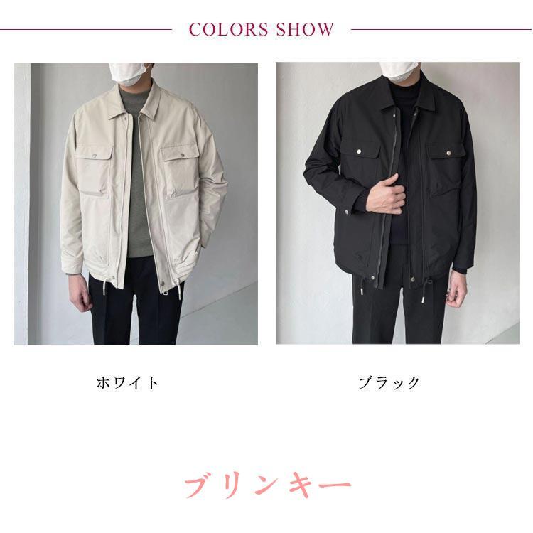 ミリタリージャケット メンズ ジャケット ブルゾン ステンカラー 