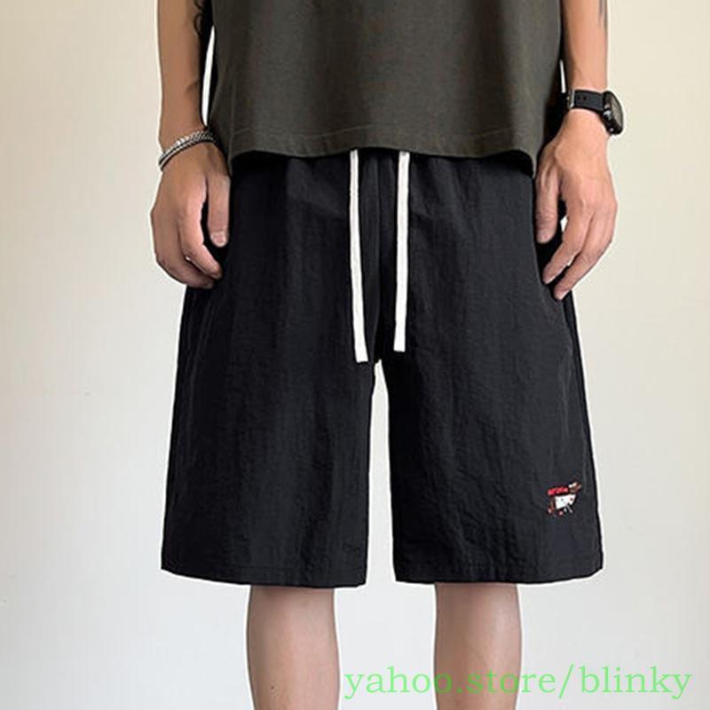 ショートパンツ ハーフパンツ メンズ 短パン 5分丈 夏服 薄手 ワイド