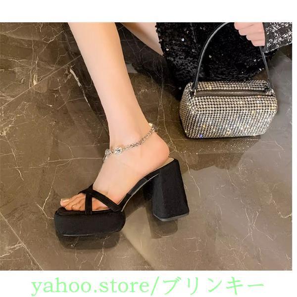 サンダル レディース ストラップ 厚底サンダル おしゃれ つっかけ