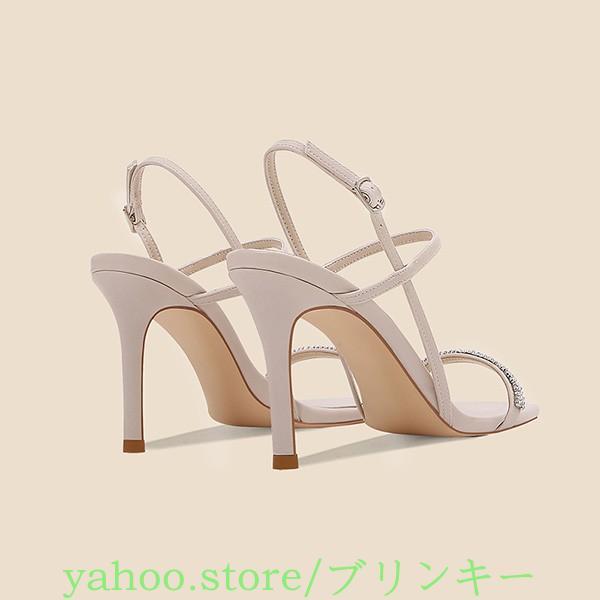 華奢 サンダル レディース ストラップサンダル ハイヒール 薄底