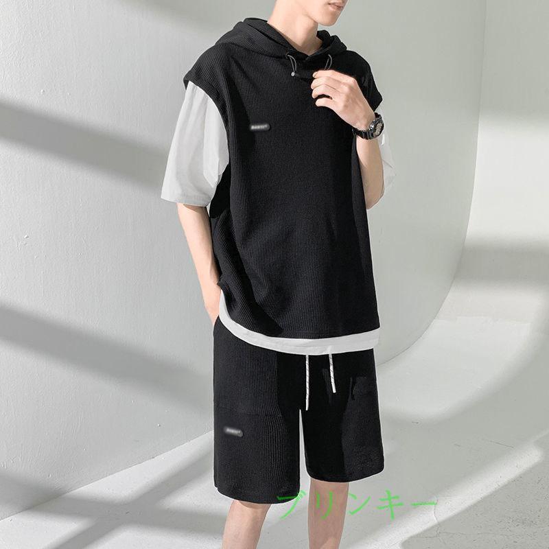 セットアップ メンズ 夏服 半袖tシャツ ショートパンツ スウェット
