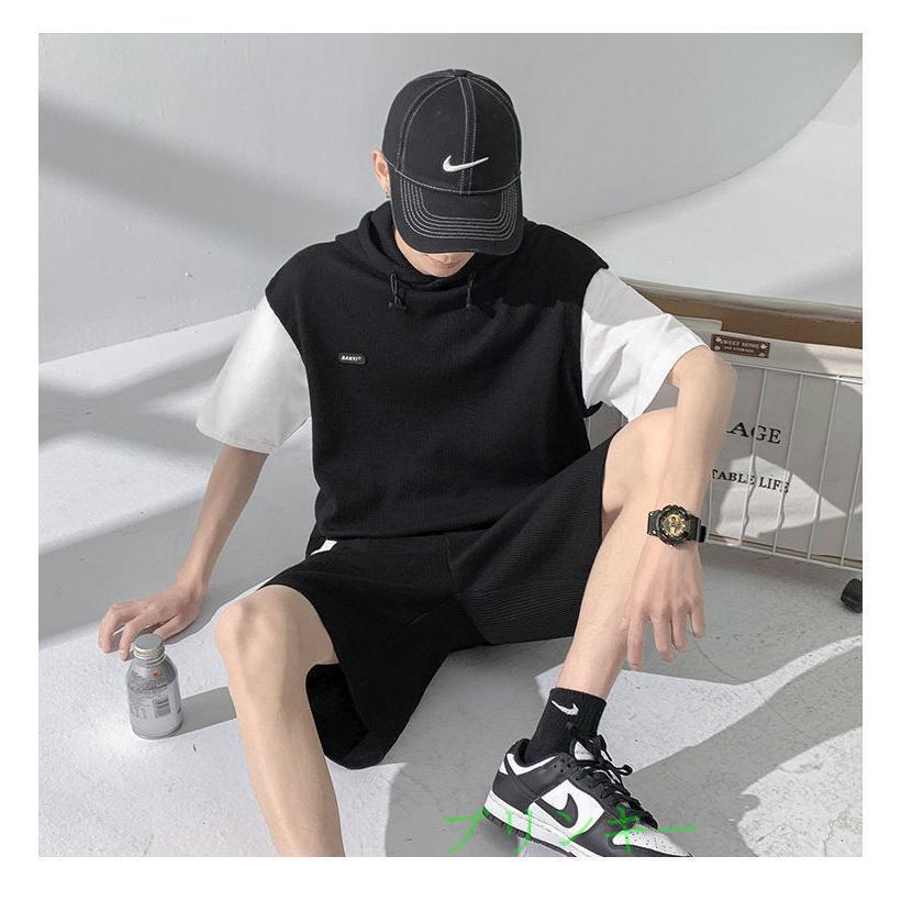 セットアップ メンズ 夏服 半袖tシャツ ショートパンツ スウェット