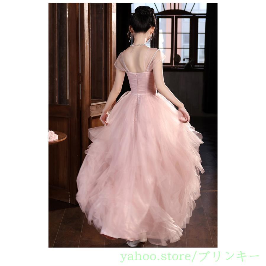 GIRL 極美品　完売品　パーティードレス　ピンク　ミモレ丈　体型カバー　結婚式 ドレス ピンク ロング丈 パーティードレス 演奏会 体型カバー 可愛い