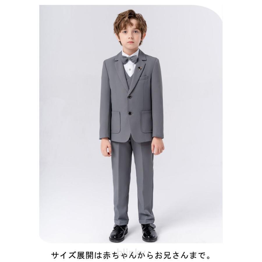 スーツ キッズ フォーマルスーツ こども 6点セット ベスト ジャケット お宮参り セット 入学式 フォーマル パンツ セレモニースーツ おしゃれ シの画像