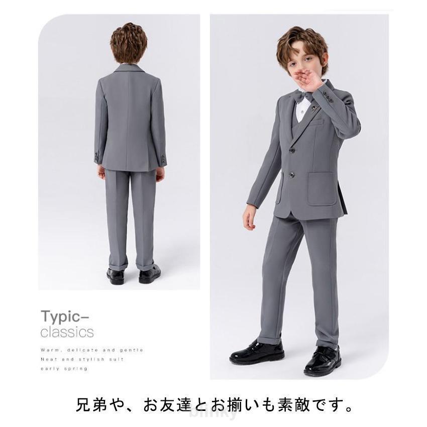 スーツ キッズ フォーマルスーツ こども 6点セット ベスト ジャケット お宮参り セット 入学式 フォーマル パンツ セレモニースーツ おしゃれ シの画像