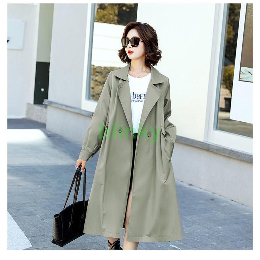 トレンチコート レディース ミディアム丈 ウィンドブレーカー