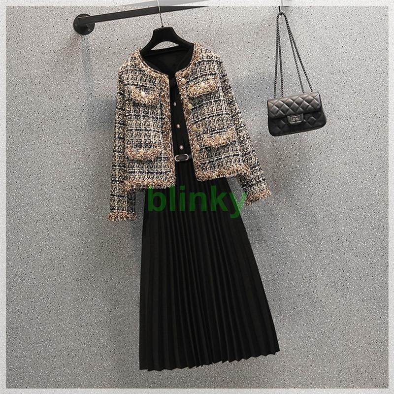 ツイードジャケット ワンピス フォーマル入学式 卒業式 ママ スーツセット RUIRUE BOUTIQUE セットアップ ツイードジャケット＆レース