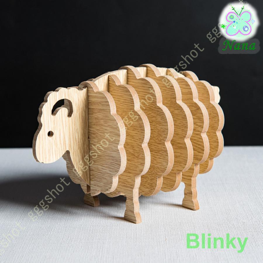 自宅 飲食店 木製コースター キッチン カップシート 滑り止め カフェ