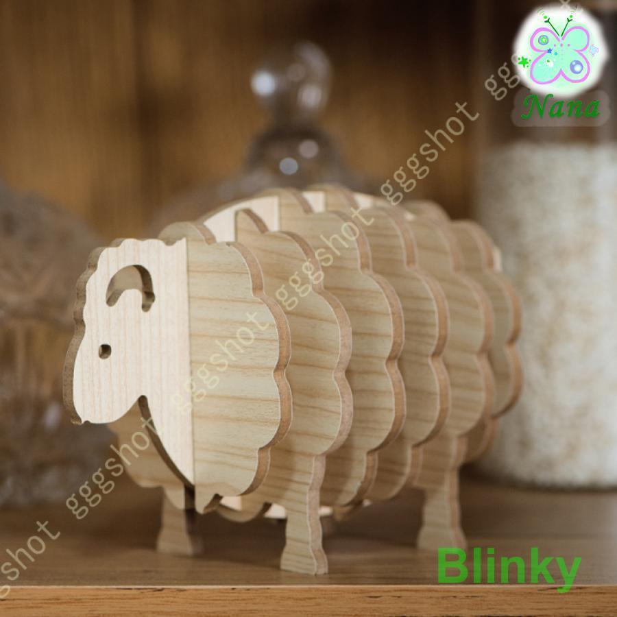 自宅 飲食店 木製コースター キッチン カップシート 滑り止め カフェ