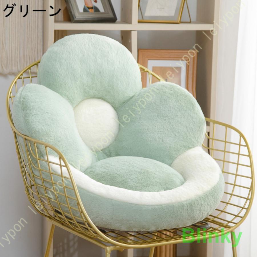 花型 クッション 厚い 床用 ざぶとん 花柄 座り心地いい 座布団 無地