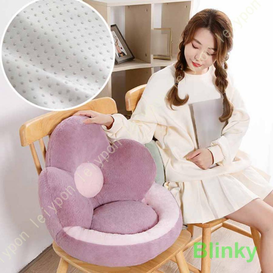 花型 クッション 厚い 床用 ざぶとん 花柄 座り心地いい 座布団 無地